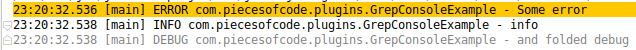 Grep Console plugin